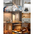 Miniatyrbilde 2 av 4: Skaplys, oppladbart LED-kjøkkenbevegelsessensor med 3 sensormoduser/3 farger/dimbar, LED-underskapslys trådløst lys for skap