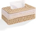Servetthållare i papperssnöre, servettdispenser med foder beige