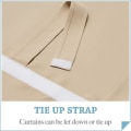 Miniatyrbilde 4 av 5: Dørgardiner Blackout - Selvklebende Tie Up Shades Vindusgardiner Lysblokkerende Isolerende Sidelys, B 66 x H 173 cm, 1 Panel, beige