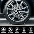 Pikkukuva 5 / 5: 4 KPL Bling Timantti Auton Rengasventtiilin Suojuksia, Strassikivillä Koristeltu Rengasventtiilin Suojus Yleismallinen Auton Renkaan Venttiilin Varren Pölysuoja Lisätarvikkeet