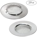 Miniatyrbilde 2 av 5: 2 stk rustfritt stål dusjsil, kjøkkenavløpsfilter, vaskefilter Silver A