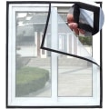 Miniatyrbilde 1 av 4: Kattebeskyttelsesnett, selvklebende myggnetting for vinduer, justerbart nett for insekter, gjennomsiktig nett for katt, myggnetting, myggnetting