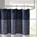 Miniatyrbillede 3 af 5: Bruseforhæng i kunstig silke, stribet, moderne mikrofiber badeforhæng, 180CM*180CM style 1