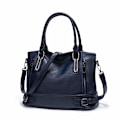 Miniatyrbild 1 av 5: Damer Crossbody Väska PU Läder Handväskor Casual Shopper Väska Axelväska Tote Väska Stor Kapacitet Azul