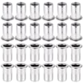 Miniatyrbilde 1 av 5: 60 stk 304 rustfritt stål nagelmutter M8 flat head blind mutter gjengede nagle mutter mutter for gjengede innsettings tang