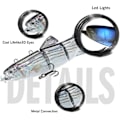 Miniatyrbillede 2 af 5: Robotisk Svømmeagn USB Genopladelig LED Lys 4-Segment Multi Leddelt Swimbait Intelligent Selvkørende Elektrisk Fiskeagn
