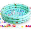 Miniatyrbillede 1 af 5: Oppustelig Paddling Pool, Sammenklappelig Oppustelig Swimmingpool, Bærbar Kæledyr Hund Badekar Indendørs Udendørs Vandleg Pool Oppustelig Børnepool (Grøn 150CM)