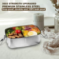 Miniatyrbild 3 av 5: Rostfri Bento-låda med avtagbar avdelare, passar i lunchväska och ryggsäck