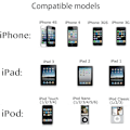 Miniatyrbilde 3 av 3: Lader og kabel kompatibel med iPhone 4/4S, iPad 2/3/1, iPod Nano/Touch