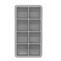 Miniatyrbillede 1 af 2: Store isterningeforme, Premium BPA-fri silikone, nem frigørelse, stabelbare, langsomt smeltende, lugtfri kæmpe isterninger