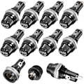 Miniatyrbillede 1 af 5: 10 stk. 5 x 20 mm sikringsholder AC 10A 250V sort skruehætte sikringsholder, panelmonteret skruehætte sikringsholder