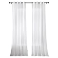 Miniatyrbillede 1 af 5: Gardiner, Stuelounge Gardiner Hvide Transparente Gardiner 2-Sæt Transparent white 54*114