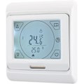 Miniatyrbillede 1 af 3: WG809 Rumtermostat, 7 dages programmerbar LCD-skærm AC230V 16A til elektrisk gulvvarme Hvid