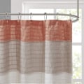 Miniatyrbillede 3 af 5: Bruseforhæng Faux Silke Pieced Stribet Moderne Mikrofiber Badeforhæng, 180CM*180CM style 5