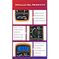 Miniatyrbillede 5 af 5: Digital Multimeter Voltmeter, Digital Multimeter, Voltmeter med Dobbelt Sikringer, Bærbar Multimeter med LCD-Skærm AC/DC/DC Spænding, Modstand