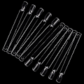 Miniatyrbild 3 av 5: Nagelprover 100 st Nagelprovpinnar Nagel Färgdisplay Nageldisplay Tips Nagelkonst Tips Pinne med Metallring Set 1