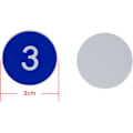Miniatyrbilde 2 av 5: Plastnummerlapper Graverte Nummererte Lapper ID-lapper Nøkkelmerker Uten Hull (1-50) Dark blue