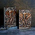 Miniatyrbillede 6 af 7: Elefant Journal, Læder Skrive Journal Notebook, A5 Linjeret Journal, 200 Sider, Rejsedagbog & Notesbøger til at skrive i, Gave til mænd & kvinder Elephant(Red Bronze) 8.4x5.7In