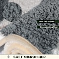 Miniatyrbillede 4 af 5: Superabsorberende Badeværelsesmåtte Antislip Badetæppe til Badeværelse Maskinvaskbar Bademåtte Blød Mikrofiber Bademåtte Brown Bamboo 31" X 20"