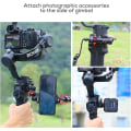 Pikkukuva 4 / 5: Sivulaajennuslevyn pidike DJI Ronin S/SC/RS2/RSC2:lle, vakaajan laajennuslevy videolle, mikrofonille, näytölle