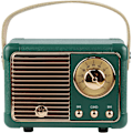 Pikkukuva 1 / 5: Retro Langaton Bluetooth-kaiutin - Kannettava Vintage Latautuva Mini-kaiutin Tehokkaalla Äänellä, USB/TF-kortti/AUX-tuki - Vihreä