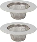 Miniatyrbilde 1 av 5: 2 stk rustfritt stål dusjsil, kjøkkenavløpsfilter, vaskefilter Silver B