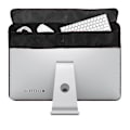 Pikkukuva 4 / 5: Musta pölytiivis suojus vedenpitävä PU-nahkainen suojakotelo Applelle iMacille Macbookille 21/27 tuuman näytölle