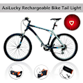 Miniatyrbild 2 av 5: Cykelbaklykta, Laddningsbar LED-Baklykta för Cykling på Natten, Söta Cykeltillbehör, Ljusstark Hjärtformad Baklykta