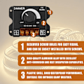 Miniatyrbillede 4 af 5: LED drejeknap lysdæmper lysstyrkekontrol DC 12V-24V 30A PWM lysdæmperknap til justering af lysstyrke (2 stk.)