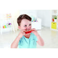 Miniatyrbilde 3 av 5: Blues Harmonica | 10-hulls treharmonika i tre for barn, jenter og gutter Red 1.7 x 1 x 5.7 inches