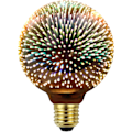 Miniatyrbild 1 av 5: Edison Glödlampa 3D Fyrverkeri Led Lampa 4W 220-240V E27 Julgransdekoration Lampor Specialitet Dekorativ Ljuskälla (G95) [Energiklass G]