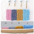 Miniatyrbild 3 av 5: Serie av Scenery Punch Needle Broderi Starter Kits Punch Needle Tool Threader Fabric Broderi Hoop Garn Matta Punch Needle Volcano Eruption 9.45 x 8.94 x 0.39