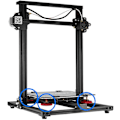 Miniatyrbillede 4 af 5: 4 stk. opgraderingsmøtrikker i aluminium, kompatibel med Ender 3/3 Pro/3 V2, 5/5 Plus/Pro, CR 20 3D-printere INCL 4 varme senge dørfjedre til 3D-printer - Rød