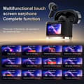 Miniatyrbillede 5 af 5: Type C BD2 Smart Digital Display Touch Screen Trådløse Bluetooth Headset ANC+ENC Støjreduktion