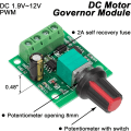 Miniatyrbillede 2 af 5: 4 stk. 1.8v 3v 5v 6v 7.2v 12v 2A PWM hastighedsregulator DC motor spændingsregulator, LED spændingsregulator lysdæmper, justerbar kontrolkontakt