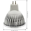 Pikkukuva 3 / 4: MR16/GU5.3 COB LED -polttimo, 3 W/210 lm, DC 12 V, viileä valkoinen 6000 K, vastaa 20 W:n halogeenivaloa, ø48x50, 120° säteen kulma, 10 kpl