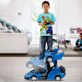 Miniatyrbillede 4 af 5: Transform RC Bil Robot, Uafhængig 2.4G Robot Deformations Bil Legetøj med Én Knap Transformation & 360 Hastighed Drifting 1:18 Skala blue B