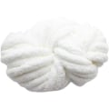 Miniatyrbild 1 av 4: Ullgarn DIY Chenille Garn Super Tjockt, 2 cm Garn, för Virkning och Stickning av Filtar, Halsduk, Hatt White
