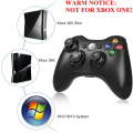 Miniatyrbillede 3 af 5: Trådløs controller til Xbox 360, Xbox 360 joystick trådløs spilcontroller til Xbox & Slim 360 PC, sort Black