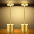 Miniatyrbillede 1 af 5: 2-pak Genopladelige Trådløse LED Bordlamper, 5000mAh Batteridrevne Bordlamper, 3 Farvetilstande, Dæmpbar, USB Skrivebordslampe
