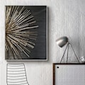 Pikkukuva 3 / 5: 3-osainen kangaslinjatekstuurijuliste, vain maalausydin, ei kehystä 30*45cm