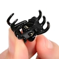 Miniatyrbilde 5 av 5: 24 stk. Mini hårklemmer i plast, hårklemmer, klemmer for jenter og kvinner Black 0.6 inch