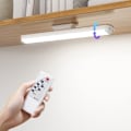 Miniatyrbilde 1 av 4: LED Dimbar Garderobelampe 34cm med Fjernkontroll, Berøring og Oppladbar Vegglampe, Justerbar LED Stripelys, med 3 Lysmoduser 4000K-6500K