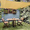 Miniatyrbillede 1 af 4: Rektangulær skygge sejl 2x3 m, Åndbar HDPE skygge klud (185g/㎡), Rektangulær skygge net, Modstandsdygtig UV-strålebeskyttelse til terrasse have terrasse, Beige