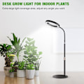 Miniatyrbillede 5 af 5: Vækstlys til Indendørs Planter, 80 LED'er Fuld Spektrum Bordplante Lys med Timer til 6H/12H/16H, 5 Dæmpbare Niveauer Style 1