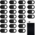 Miniatyrbild 1 av 5: 30 st Webcam Cover Slider för Sekretess, Kameraskydd, Telefonskydd för Kamera, 0.027in Tunn Design Web Kameraskydd Slide (Svart)