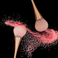 Pikkukuva 4 / 4: 2 kpl suurta mineraalipuuterisivellintä, pronssi Kabuki -meikkisivellin, ammattimainen puuterisivellin ja poskipunasivellin päivittäiseen meikkiin, ruusukulta Gold, Rose 20 x 9 x 3 centimetres