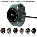 Miniatyrbillede 2 af 5: Opgraderet Aluminium Legering Etui Oplader Kompatibel med Samsung Galaxy Watch 6 Classicc/6/5/5 Pro Oplader -3.3FT/1M