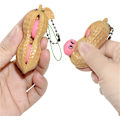 Miniatyrbild 3 av 5: 4 st Fidget Toy Squeeze Toy Jordnöt Squeeze Toy Nyckelring Extrusion Bean Pea Sojaböna Stressavlastande Leksaker för Ryggsäcksdekor