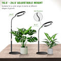 Miniatyrbillede 4 af 5: Vækstlys til Indendørs Planter, 80 LED'er Fuld Spektrum Bordplante Lys med Timer til 6H/12H/16H, 5 Dæmpbare Niveauer Style 1